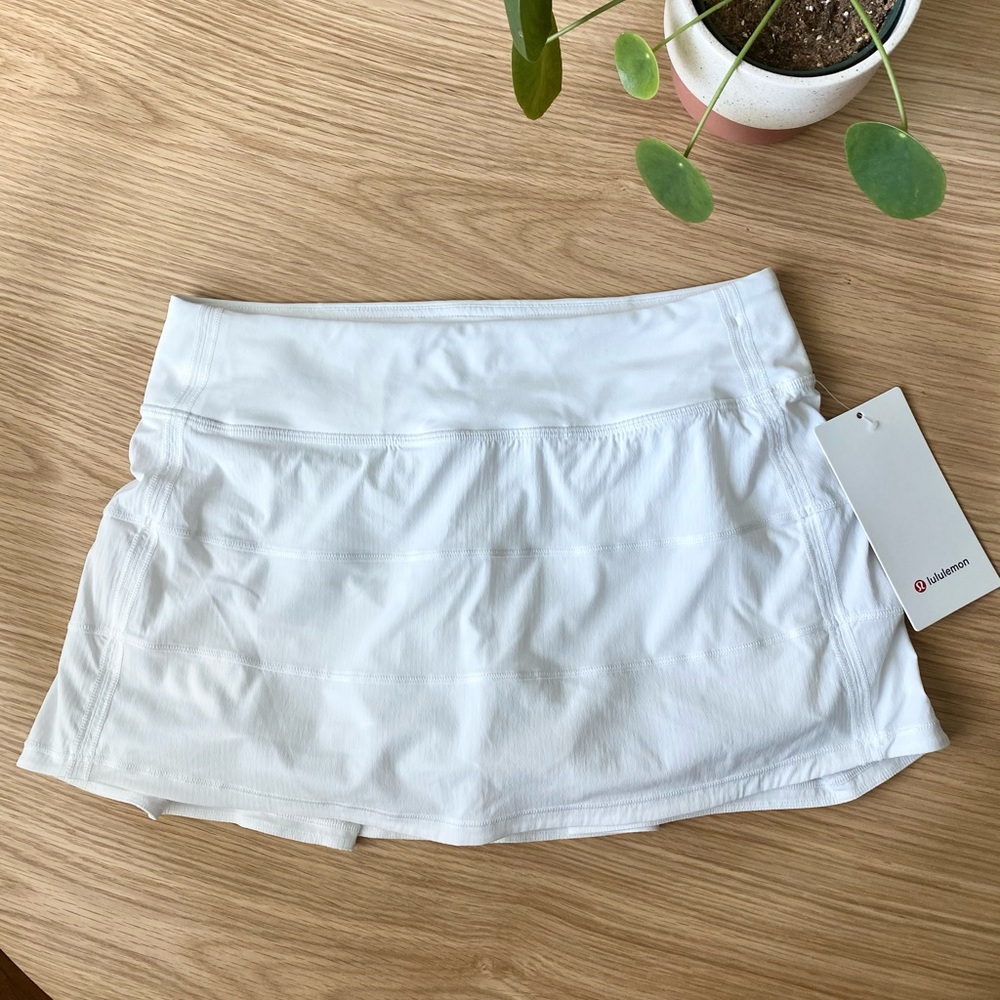 Lululemon Pace Rival Skirt (White) NWT